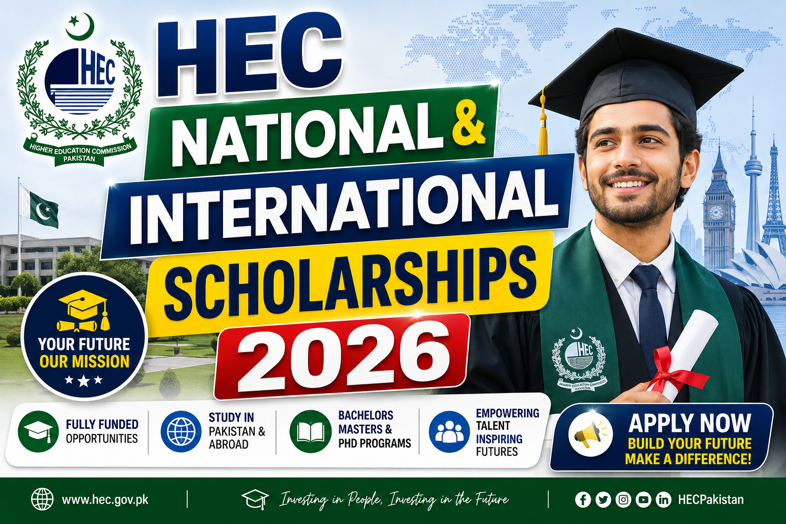 HEC National & International Scholarships 2026