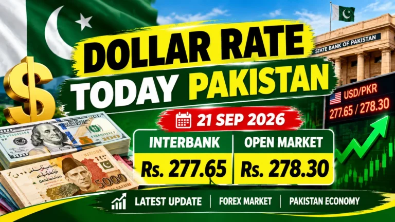 Dollar Rate Today Pakistan