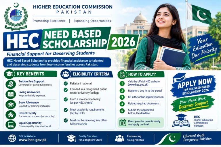 HEC Need Based Scholarship