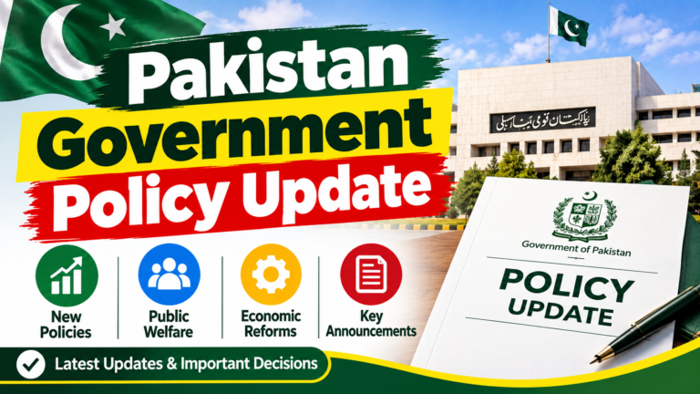 Pakistan Government Policy Update