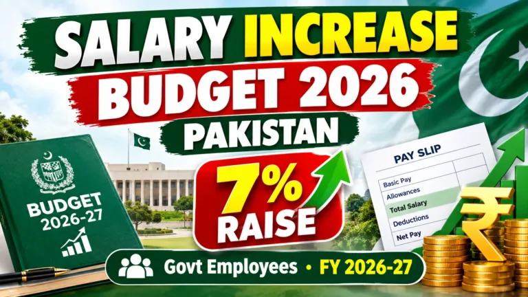 Salary Increase Budget 2026 Pakistan