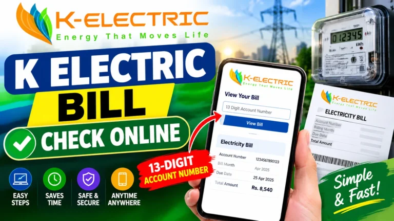 K Electric Bill Check Online